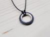Anhänger Carbon Silber